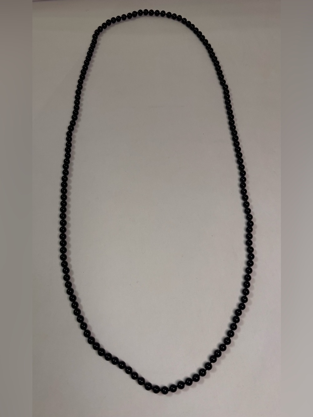 Classic Black Beaded Necklace 24” - Women Jewelry